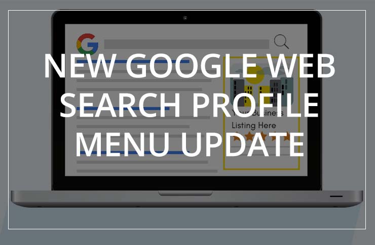 new google profile menu search update