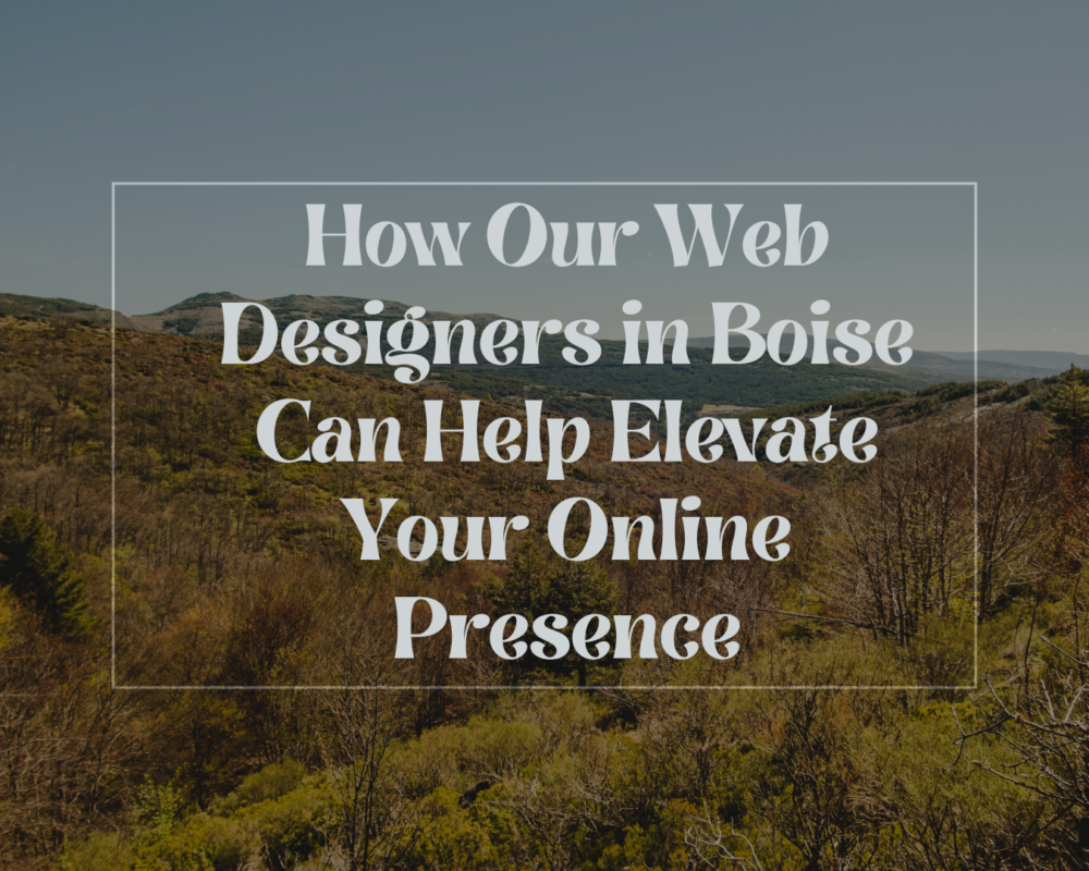 How Our Web Designers in Boise Can Help Elevate Your Online Presence