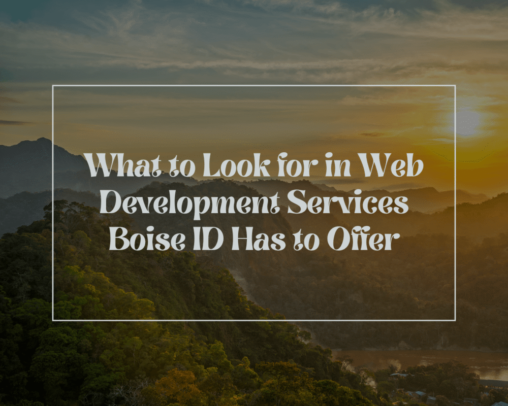 Web Development Services Boise ID