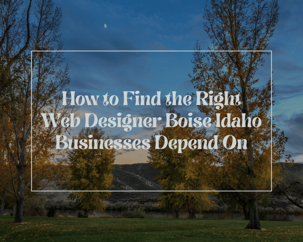 Web Designer Boise Idaho